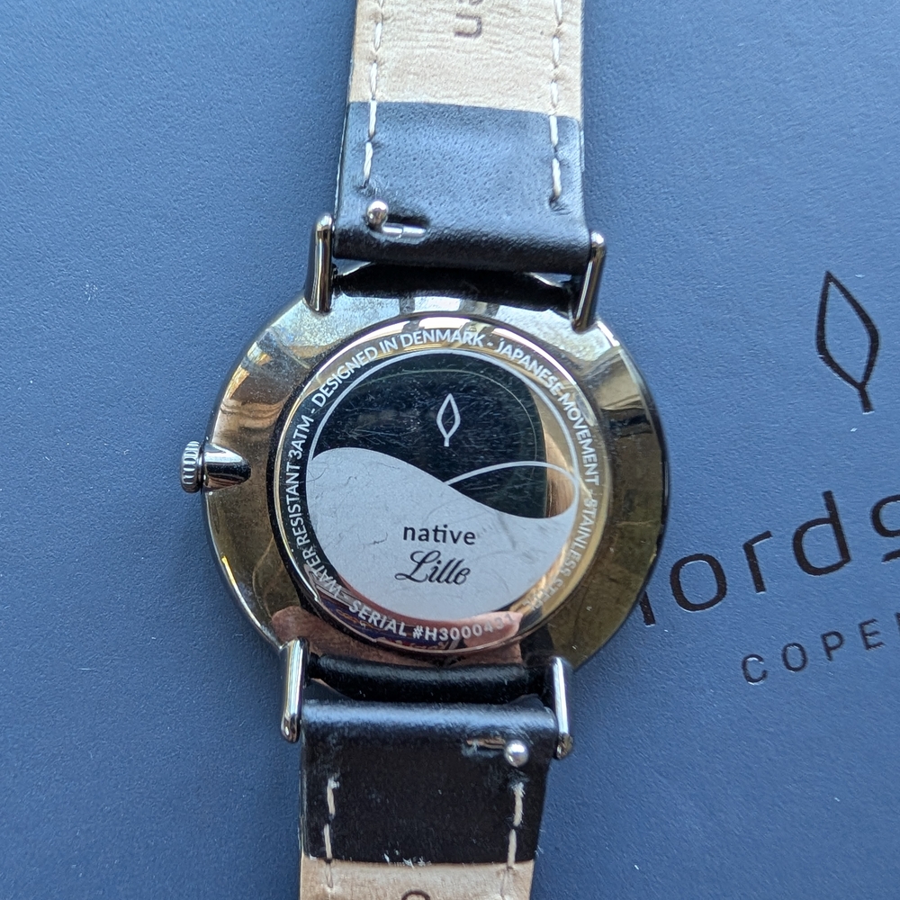 Nordgreen Native Minimalist Watch With Black and Brown Leather Straps - Picture 6 of 7